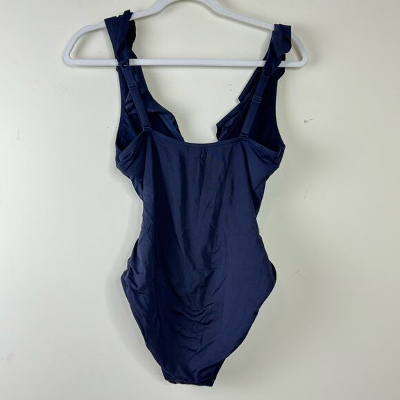 Sea Level Australia Blue Frill One-Piece Swimsuit NWOT Size 8 - Picture 5 of 8